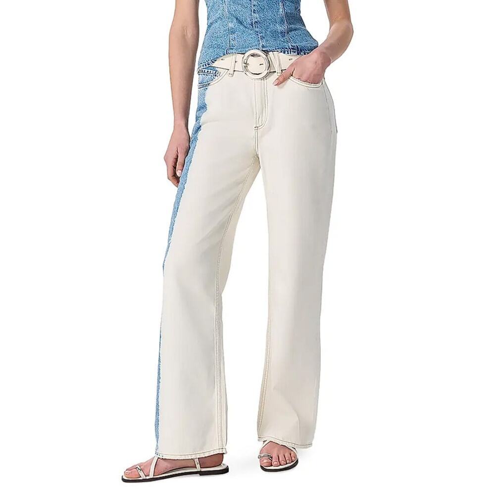 Rag & Bone Featherweight Logan Wide Leg Jeans CUSTOMIZED Size 24